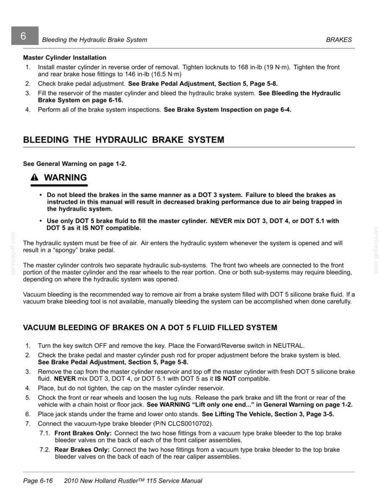 New Holland Rustler 115 Utility Vehicle Service Repair Workshop Manual | Instant PDF Download image 5