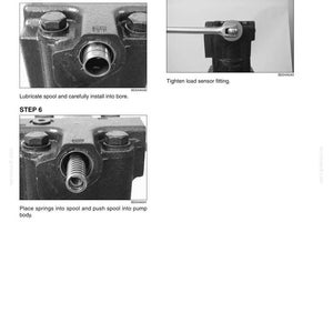 Peut inclure: Instructions de montage avec des images en gros plan de composants m&eacute;caniques. L'&eacute;tape 5 montre l'installation d'une bobine, l'&eacute;tape 6 montre la mise en place de ressorts et l'&eacute;tape 7 montre le serrage d'un raccord de capteur. Imprim&eacute; aux &Eacute;tats-Unis.