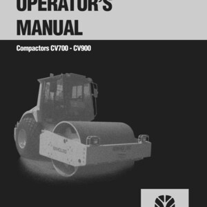 New Holland CV700, CV900 Compactors Operator Owners Operation Manual | Instant PDF Download image 3