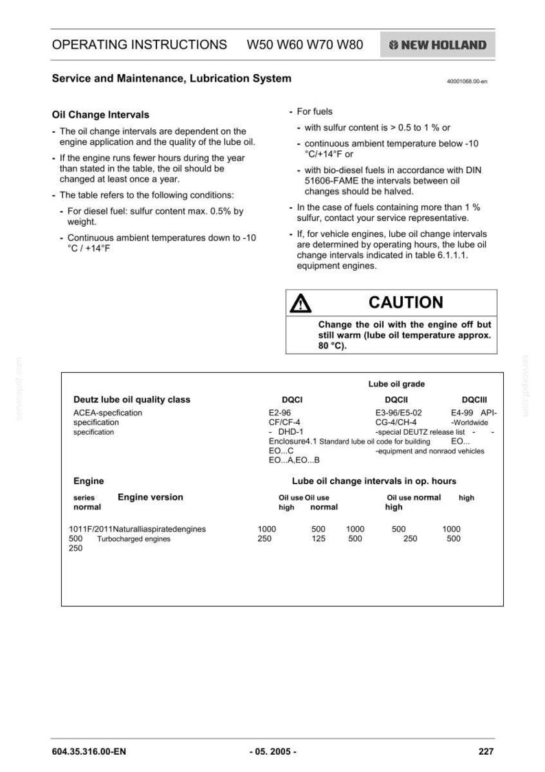 New Holland W50, W60, W70, W80 Wheel Loader Operator Owners Operation Manual | Instant Pdf Download image 10