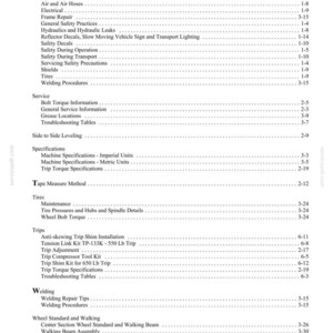 Flexi-Coil 340 Chisel Plow Equipment Service Repair Workshop Manual PDF | Instant PDF Download image 11