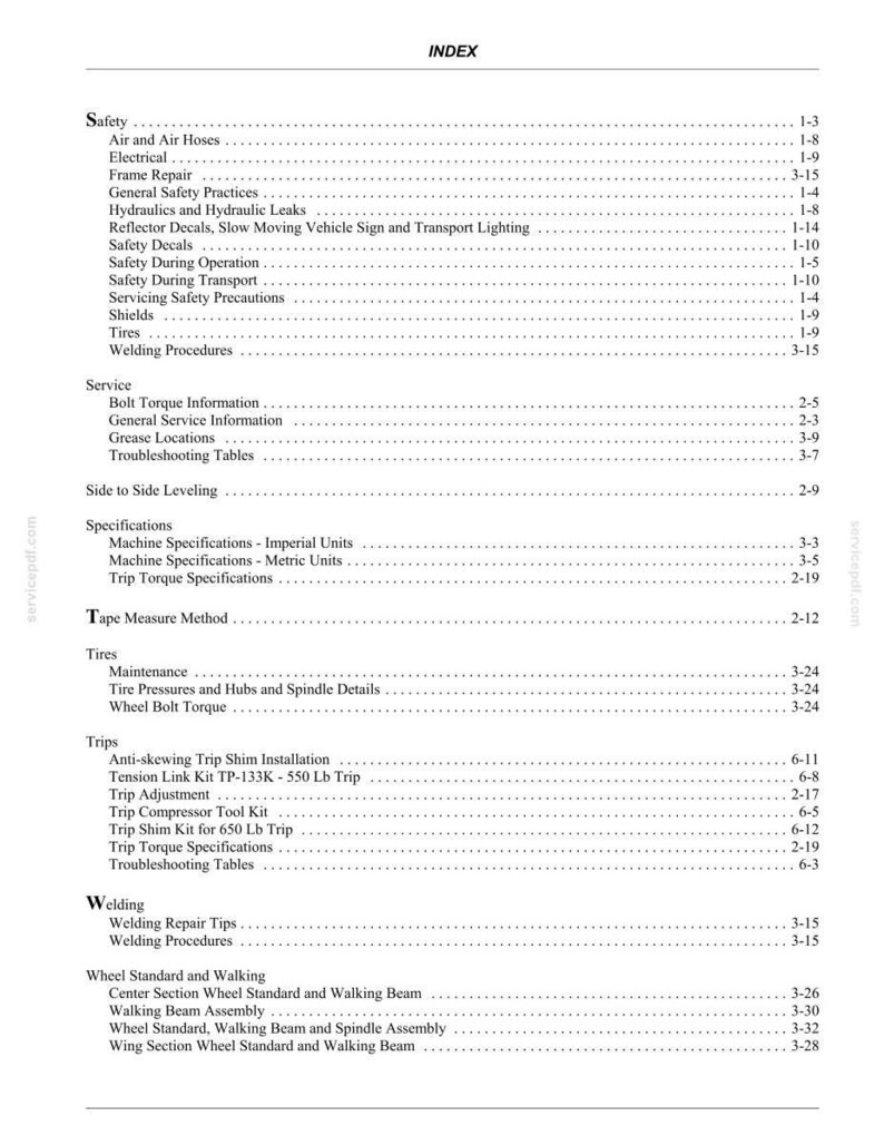 Flexi-Coil 340 Chisel Plow Equipment Service Repair Workshop Manual PDF | Instant PDF Download image 11