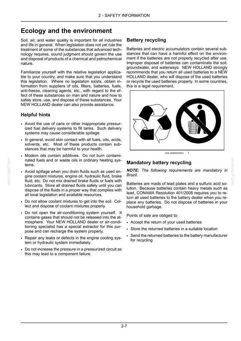 New Holland 200LC Loader Operator Owners Operation Manual | Instant PDF Download image 5