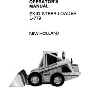 New Holland L-779 Skid-Steer Loader Operator Owners Operation Manual | Instant PDF Download image 3