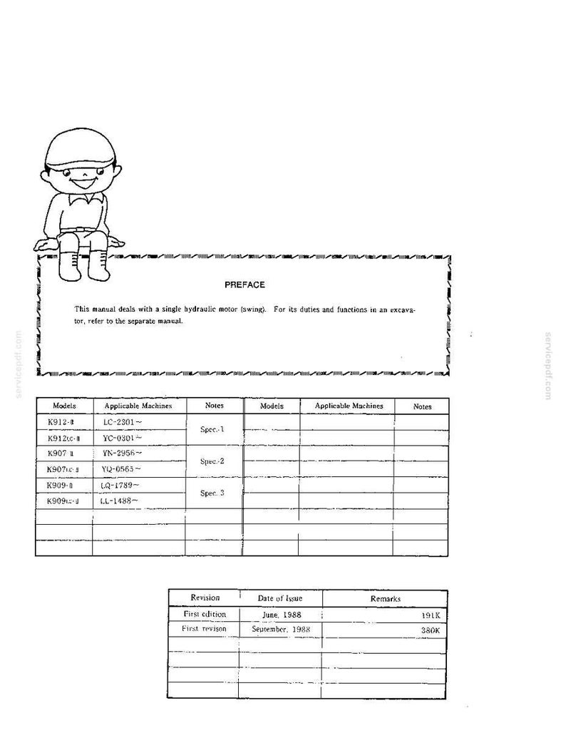 Kobelco K909-Ii K909LC-II Hydraulic Excavator Service Repair Workshop Manual | Instant PDF Download image 8
