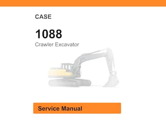 Case 1088 Crawler Excavator Service Manual PDF | Workshop Repair | Instant Download