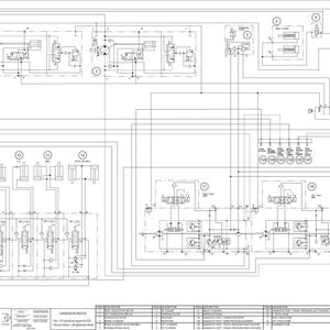 May include: A detailed engineering schematic diagram in black and white, featuring interconnected components, symbols, and lines. The diagram includes numbered sections and text labels, likely for technical documentation or blueprints.