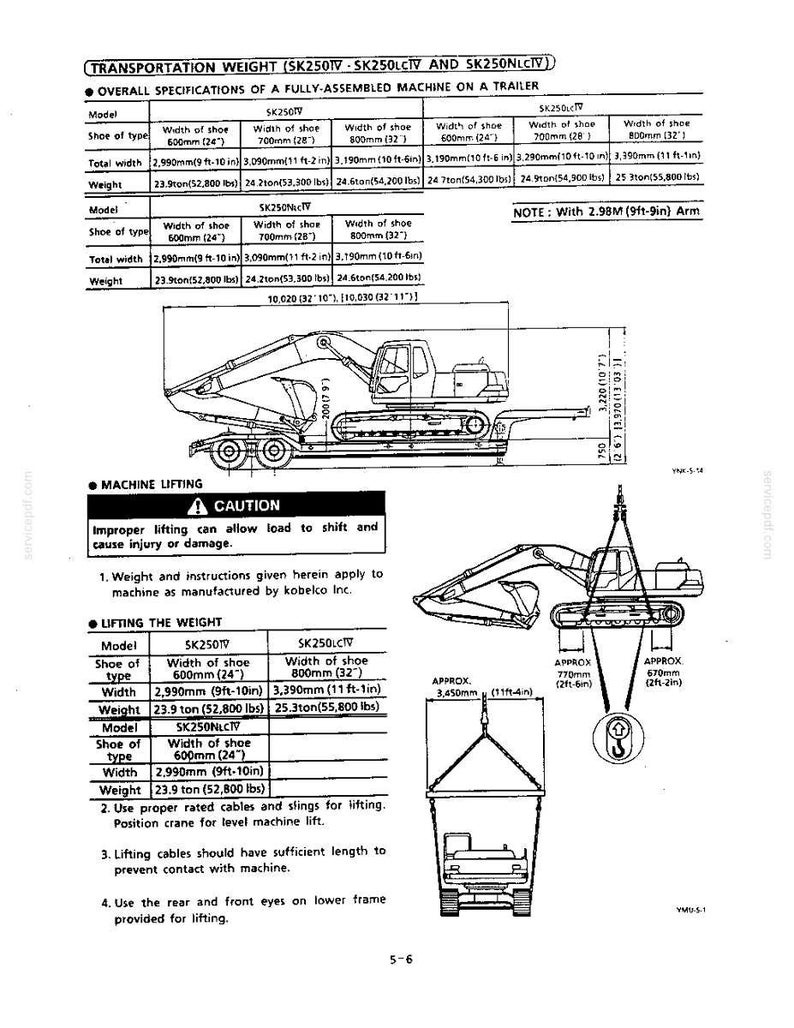 Kobelco Sk210, Sk210lc, Sk250, SK250LC, SK250NLC Hydraulic Excavator Operator Owners Operation Manual | Instant PDF Download image 10