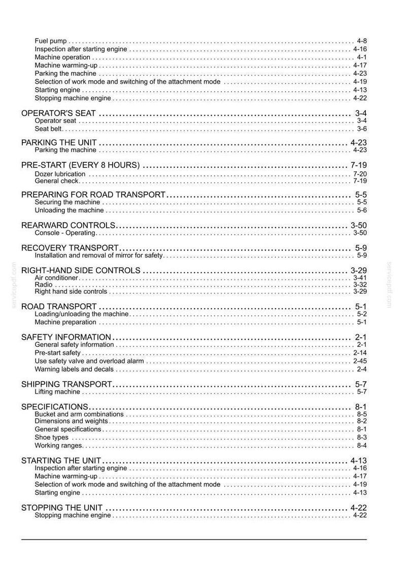 New Holland E85CMSR Midi Excavator Operator Owners Operation Manual | Instant PDF Download image 11