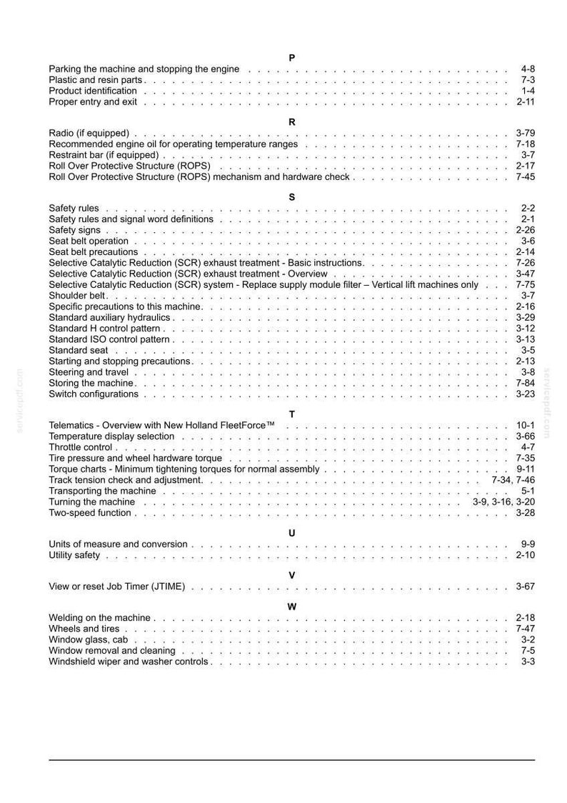 New Holland L234, L234, C238, C238 Stage Iv Loader Operator Owners Operation Manual | Instant Pdf Download image 11