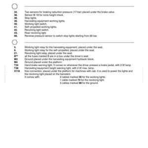 May include: A technical diagram titled "ELECTRIC SYSTEM" with a section on "SECOND LIGHTING AND SIGNALLING CIRCUIT." The page includes a list of components, such as sensors, relays, and lights, with corresponding numbers and descriptions. The print number is 604.82.231.00 - 5 - 2000.
