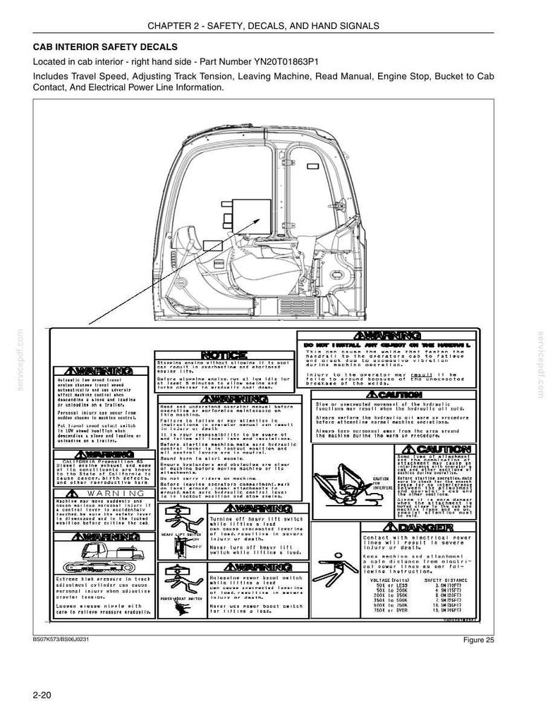 Kobelco 235SR Tier 4 Hydraulic Excavator Operator Owners Operation Manual | Instant PDF Download image 3