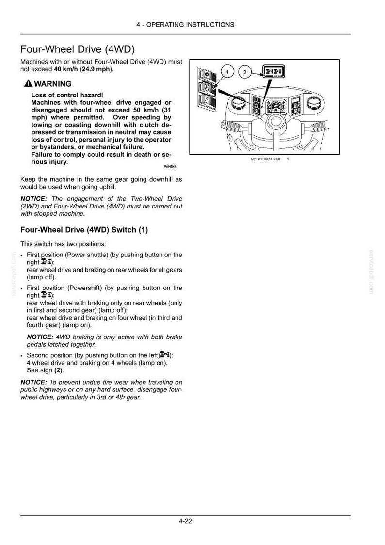New Holland B95c, B95c Tc, B110C Tier 4B (final) Tractor Loader Backhoe Operator Owners Operation Manual | Instant PDF Download image 6