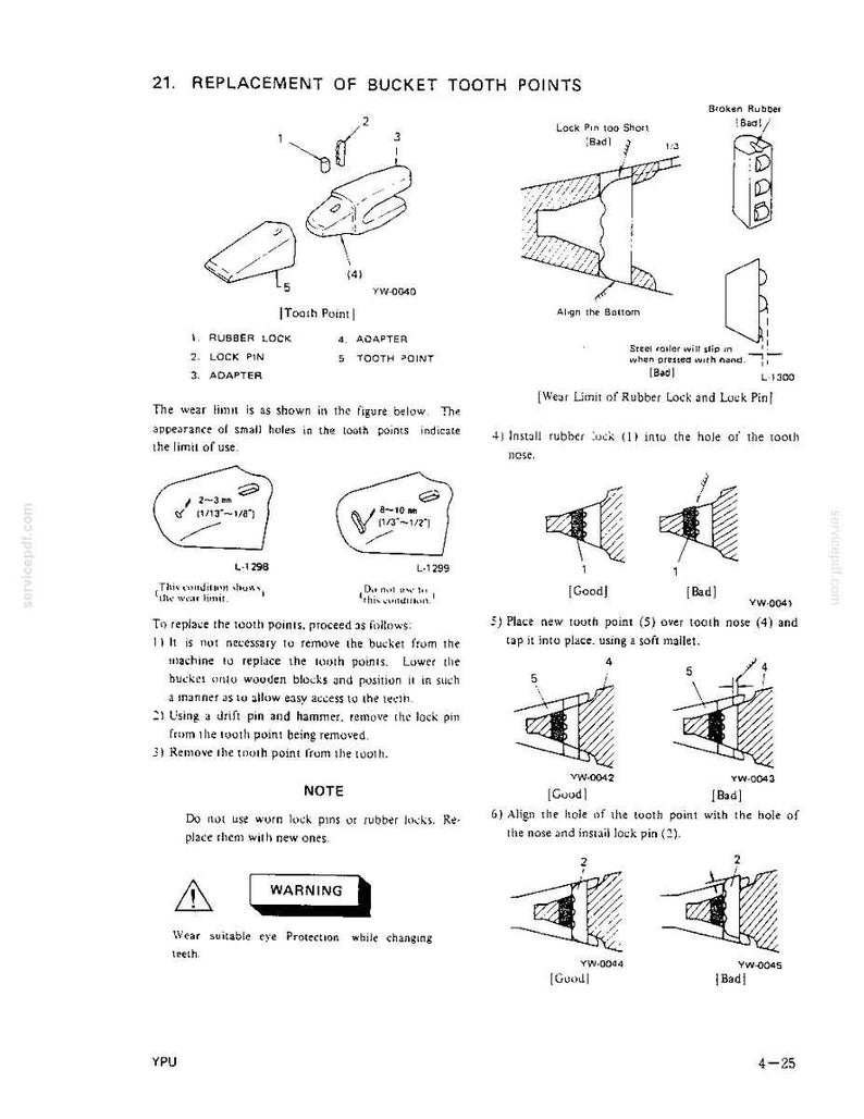 Kobelco K905LC II Hydraulic Excavator Operator Owners Operation Manual | Instant PDF Download image 8