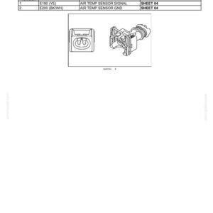 Puede incluir: Diagrama de un conector de sensor de temperatura del aire, etiquetado como "CONNECTOR X-474". La imagen incluye una tabla con n&uacute;meros de pin, n&uacute;meros de cable, referencias de circuito y detalles del marco del esquema el&eacute;ctrico. El diagrama tambi&eacute;n muestra el conector y sus componentes.