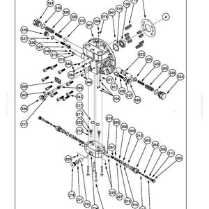 May include: An exploded view diagram of a hydraulic motor section, labeled with numerous part numbers. The diagram includes various components like bolts, springs, and valves, essential for hydraulic systems. The text "Hydraulic systems - Hydraulic travel system" is at the top.