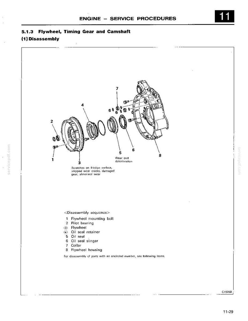 Mitsubishi 6d22, 6d22-T, 6D22-TC dieselmotorer, service och reparation, verkstadsmanual | Direkt PDF-nedladdning bild 4