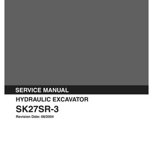 Kobelco SK27SR-3 Hydraulic Excavator Service Repair Workshop Manual | Instant PDF Download image 2