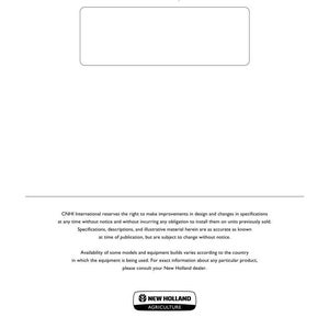 New Holland TD4.90F Tractor Operator Owners Operation Manual | Instant PDF Download image 11