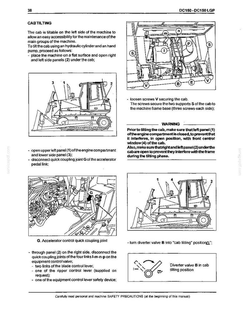 Manual de operación y mantenimiento para el operador de la New Holland DC150, DC150 LGP Construction / Descarga instantánea en PDF imagen 7