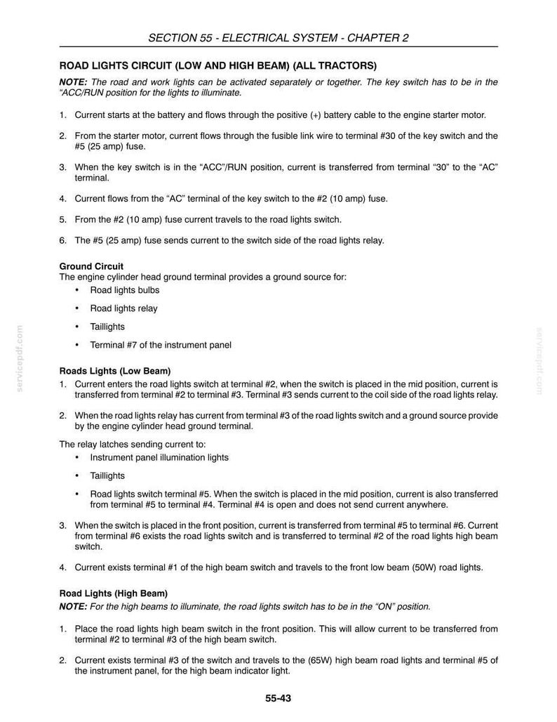 New Holland Tc48da, TC55DA Tractor Service Repair Workshop Manual PDF | Instant PDF Download image 10