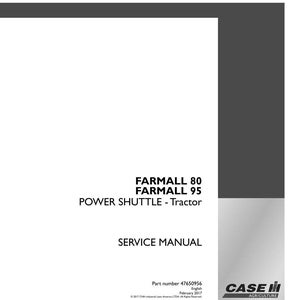Case Farmall 80, 95 Power shuttle 12x12 traktor Service och reparation Verkstadsmanual PDF | Direkt PDF-nedladdning bild 3