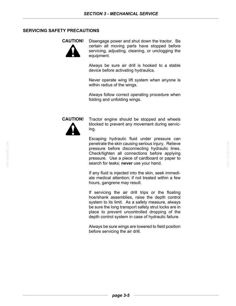 Flexi-Coil 5000 Air Drill Equipment Service Repair Workshop Manual PDF | Instant PDF Download image 5