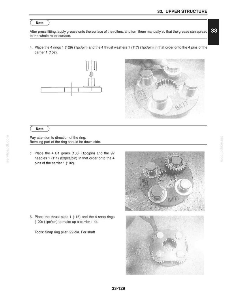 Case Construction CX55B Tier 4 bandgrävmaskin servicemanual PDF bild 6