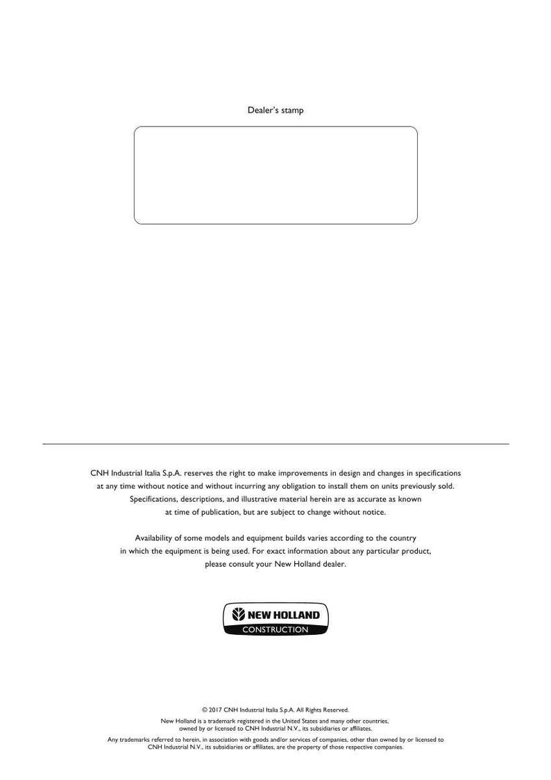 New Holland W130d, W170D Stage IV Wheel Loader Operator Owners Operation Manual | Instant PDF Download image 11