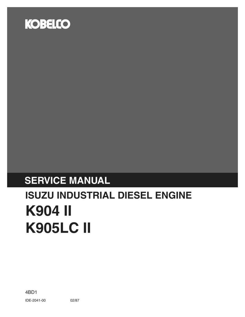 Isuzu 4bb1, 4bd1, 6bb1, 6bd1, 6bg1, 4bd1t, 6BD1T, 6BG1T Industrial Diesel Engine Service Repair Workshop Manual | Instant PDF Download image 3