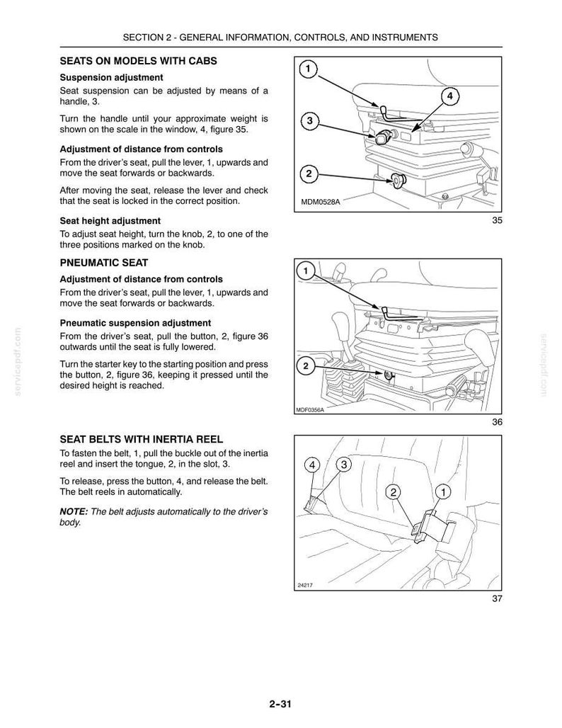 New Holland T4020, T4030, T4040, T4050 Deluxe, SuperSteer Tractor Operator Owners Operation Manual | Instant Pdf Download image 5