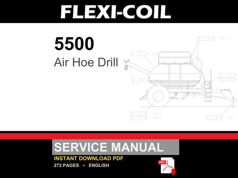 Flexi-Coil 5500 Air Hoe Drill Service Repair Workshop Manual | Instant PDF Download image 1