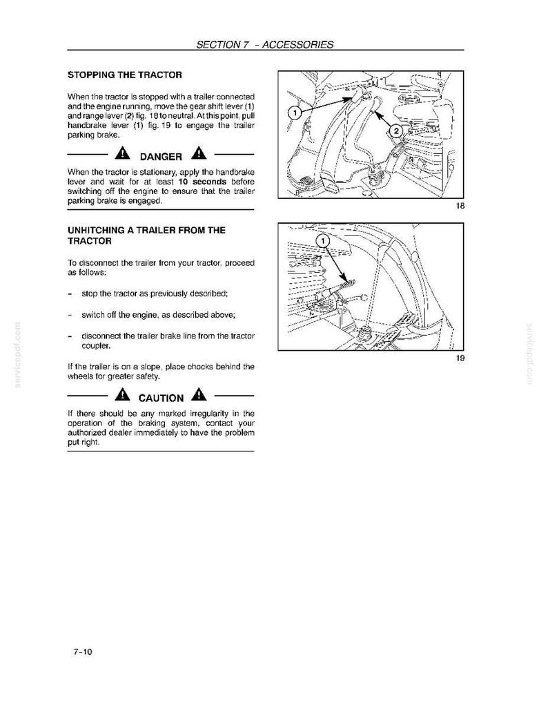 New Holland Td5010, Td5020, Td5030, TD5040, TD5050 Tractor Operator Owners Operation Manual | Instant PDF Download image 10