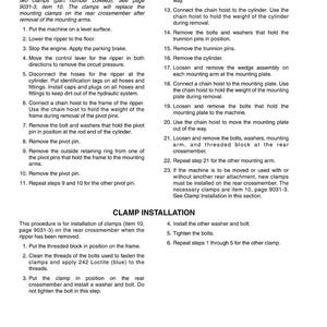 Pu&ograve; includere: Una pagina di manuale dettagliata intitolata "Rimozione del ripper" con istruzioni numerate e diagrammi. Include istruzioni per l'installazione dei morsetti. Stampato negli Stati Uniti.