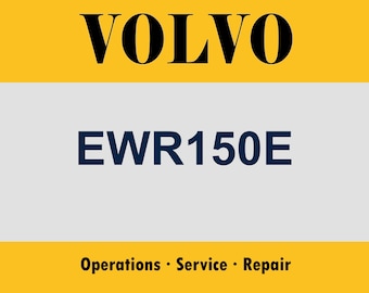 Volvo EWR150E Service Repair Manual Bundle | Excavator Operator Guide | Workshop Manual | pdf Download