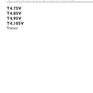New Holland T4.75v, T4.85v, T4.95v, T4.105V Tractor Operator Owners Operation Manual | Instant PDF Download image 3
