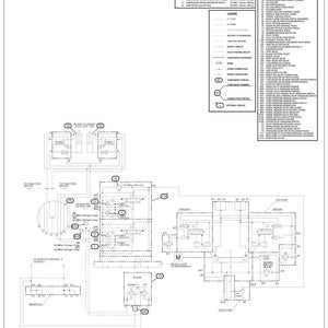 May include: A detailed schematic diagram of a CX130C excavator's hydraulic system, labeled with item descriptions and pressure settings. The diagram includes various components, such as relays, valves, and cylinders, with a legend for clarification.