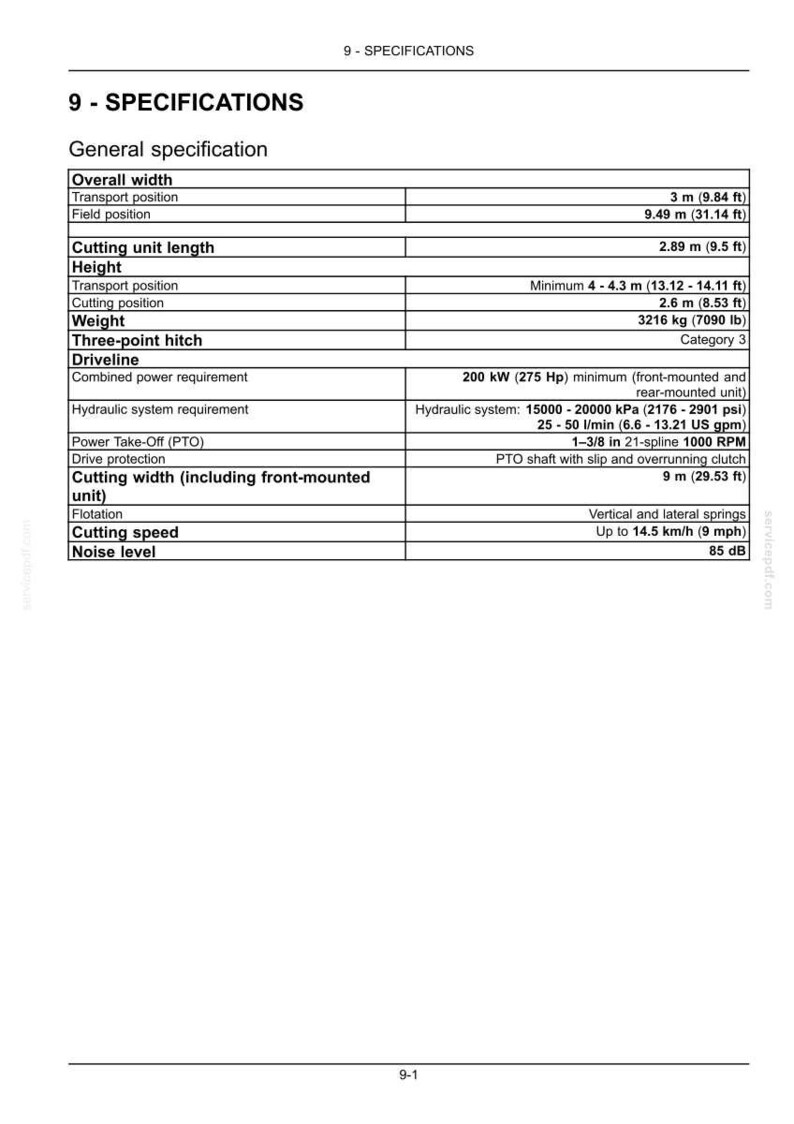 New Holland MegaCutter 530 Tractor Mounted Disc Mower-Conditioner Operator Owners Operation Manual | Instant PDF Download image 10