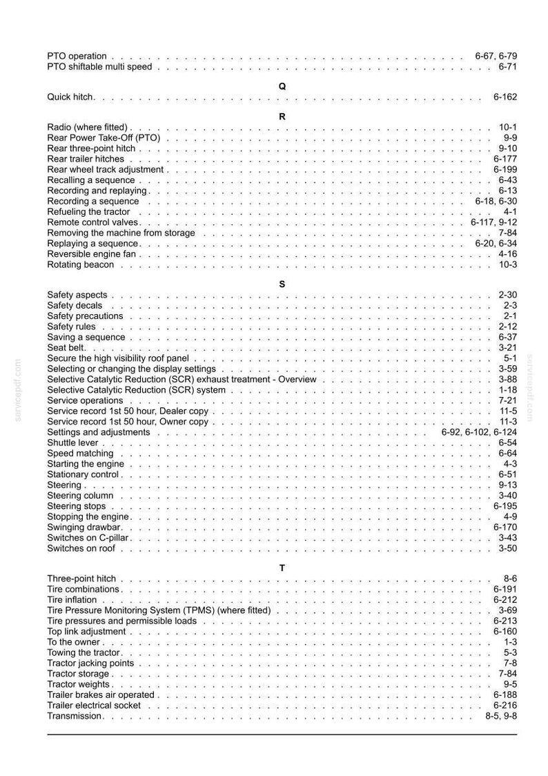 Steyr 6270, 6300 Terrus CVT Stage IV Tractor Operator Owners Operation Manual | Instant PDF Download image 10