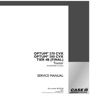 Case Optum 270, 300 CVX Tier 4B (slutlig) Traktorservice och reparation Verkstadsmanual | Direkt PDF-nedladdning bild 3