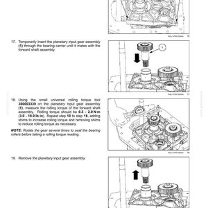 May include: Diagram showing the internal components of a continuously variable transmission (CVT). The image details the assembly of the planetary input gear, with torque specifications in Newton-metres.