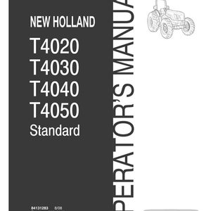 New Holland T4020, T4030, T4040, T4050 Standard Tractor Operator Owners Operation Manual | Instant Pdf Download image 3