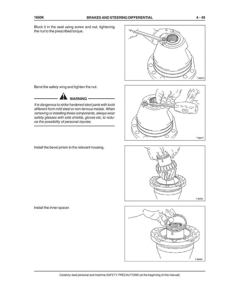 Case 1650K bandschaktare servicemanual PDF | Verkstadsreparation | Direktnedladdning bild 7