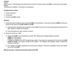 May include: Document detailing fault codes for electrical systems, specifically the 2068 reverse synchroniser solenoid short to 12V. Includes context, cause, effects, possible failure modes, and a solution with troubleshooting steps.