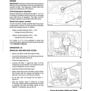 New Holland T4020, T4030, T4040, T4050 Standard Tractor Operator Owners Operation Manual | Instant Pdf Download image 9