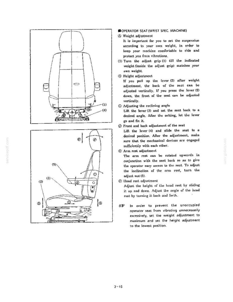 Kobelco SK200, SK200LC Hydraulic Excavator Operator Owners Operation Manual | Instant PDF Download 画像 3