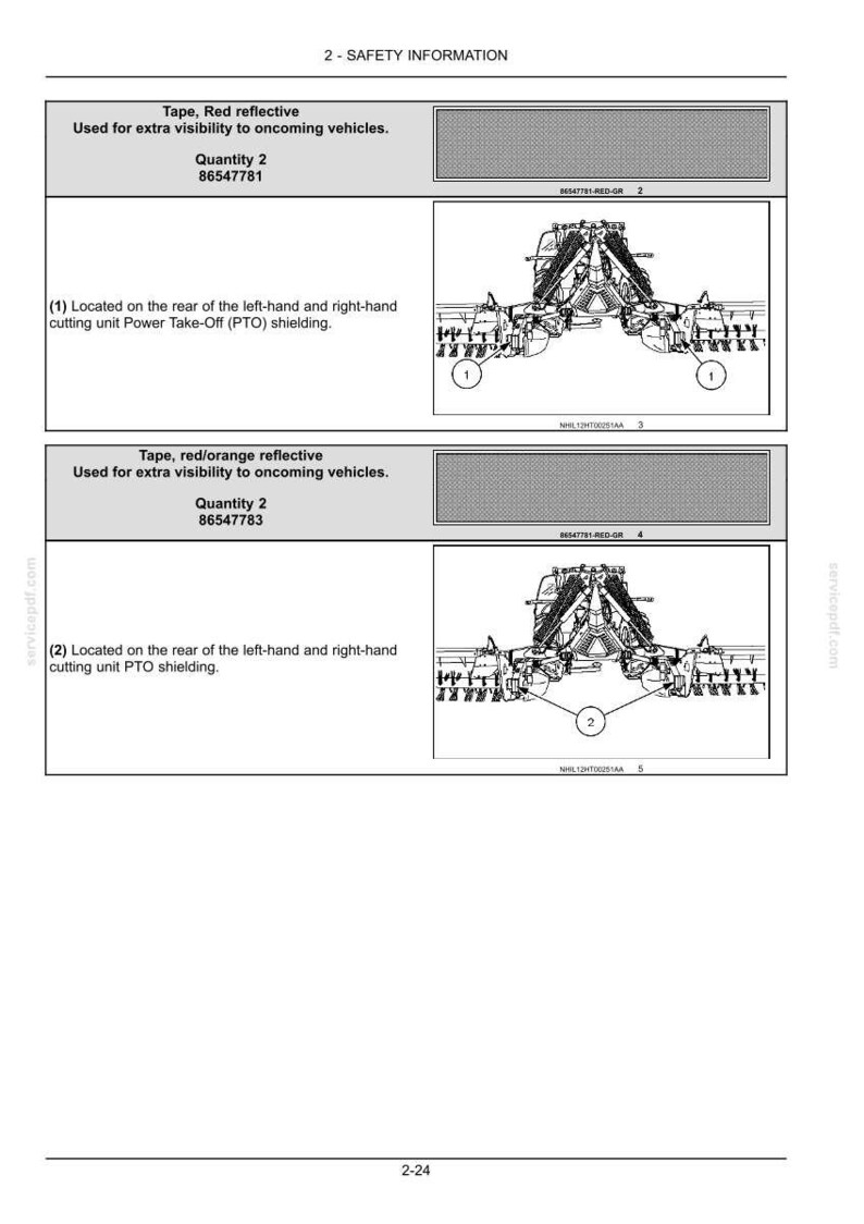 New Holland MegaCutter 530 Tractor Mounted Disc Mower-Conditioner Operator Owners Operation Manual | Instant PDF Download image 5