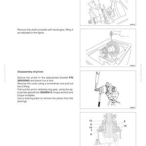 May include: Diagrams and instructions for brake and steering clutch repair. Includes illustrations of components, tools, and procedures. Text includes part numbers and safety precautions.