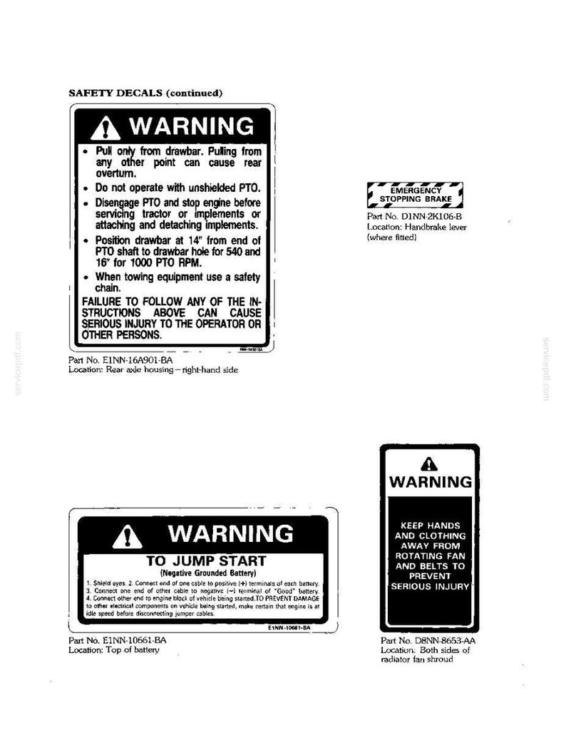 Ford 7810 Tractor Operator Owners Operation Manual | Instant PDF Download image 10