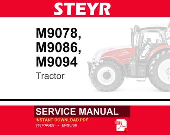 Manuale di officina per la riparazione e la manutenzione dei trattori Steyr M9078, M9086, M9094 / Download immediato in formato PDF